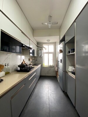 Kitchen in 3 BHK Apartment at Unitech Fresco, Sector 50 – for Rent
