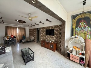 Living Room in 3 BHK Apartment at Swastik Regalia, Waghbil – for Rent