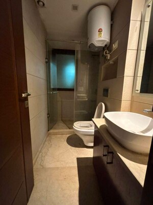 Bathroom in 3 BHK Builder Floor at Shivalik Colony – for Rent