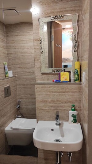 Bathroom in 1 BHK Apartment at Lodha Unica, Jogeshwari West – for Sale