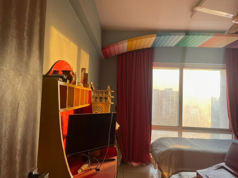 Bedroom, marvel-isola 3 Bedroom 1350 Sq.Ft. Apartment In Mohammadwadi Pune 10649488