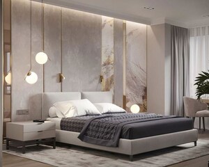 Bedroom in 2 BHK Apartment at The V Mansion, Prabhadevi – for Sale