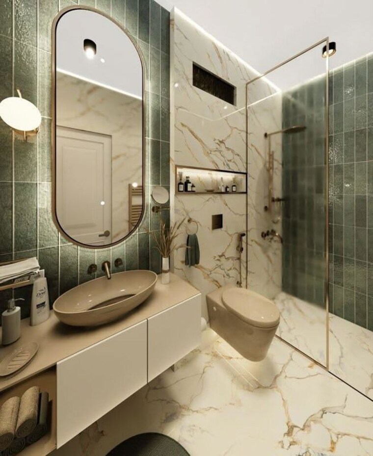 Bathroom, the-v-mansion 2 Bedroom 855 Sq.Ft. Apartment In Prabhadevi Mumbai 10649499