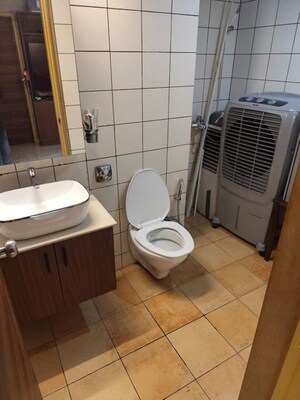 Bathroom in 4 BHK Apartment at Water Front Apartment, Kalyani Nagar – for Rent