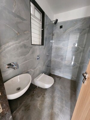 Bathroom in 2 BHK Apartment at Dev Krupa, Ulwe – for Rent