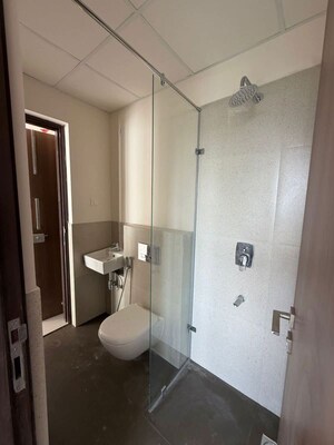 Bathroom in 1 BHK Apartment at Piramal Vaikunth, Balkum Pada – for Rent