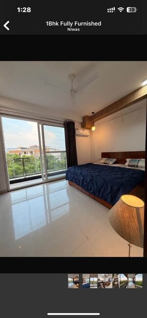 Bedroom in 1 BHK Builder Floor at Alphacorp Sky1, Sector 15 – for Rent