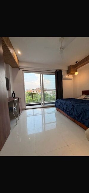 Bedroom in 1 BHK Builder Floor at Alphacorp Sky1, Sector 15 – for Rent