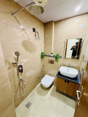 Bathroom in 1 RK Builder Floor at Allure Estate, Sector 14 – for Rent