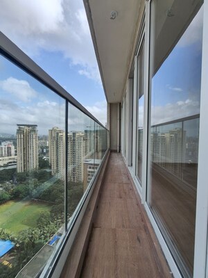 Balcony in 3 BHK Apartment at One Indiabulls Thane, Pokhran Road No Two – for Rent