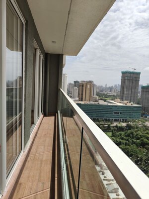 Balcony in 3.5 BHK Apartment at One Indiabulls Thane, Pokhran Road No Two – for Rent