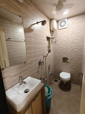 Bathroom in 2 BHK Apartment at Prabhadevi – for Rent