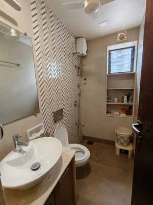 Bathroom in 2 BHK Apartment at Prabhadevi – for Rent