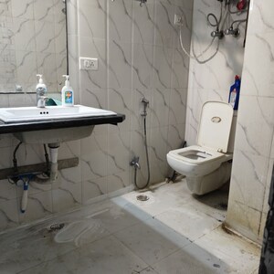 Bathroom in 2 BHK Apartment at Vasant Kunj – for Rent