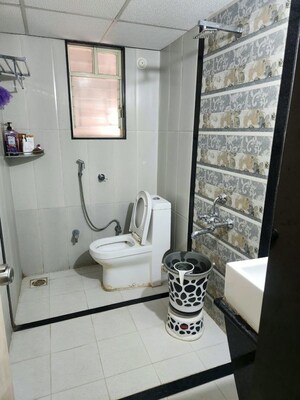 Bathroom in 3 BHK Apartment at SSD Sai Pearl, Pimple Saudagar – for Rent