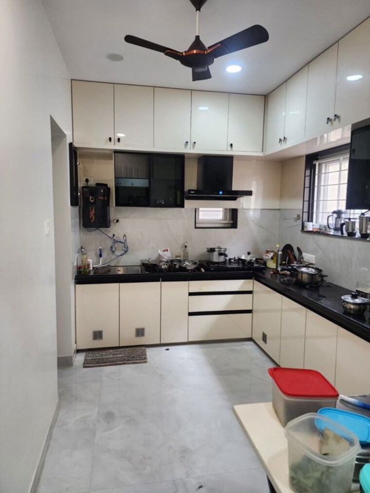 Kitchen, jjs-elite-homes 3 Bedroom 2200 Sq.Ft. Apartment In Kondapur Hyderabad 10649759