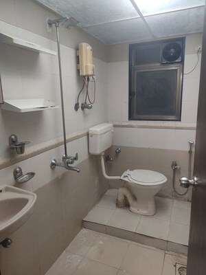 Bathroom in 3 BHK Apartment at Neha Heena Gaurav Jewels, Goregaon East – for Rent