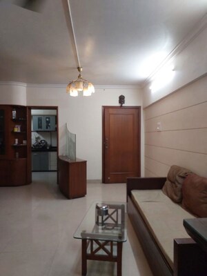 Living Room in 3 BHK Apartment at Lakshachandi Heights, Goregaon East – for Rent
