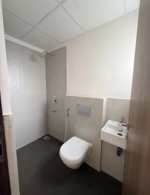 Bathroom in 1 BHK Apartment at Piramal Vaikunth, Balkum Pada – for Rent