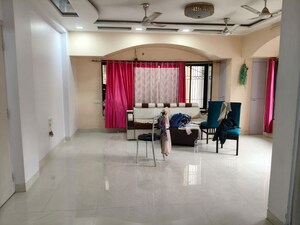 Living Room in 3 BHK Apartment at Suansh Society, Nerul Sector 21 – for Rent