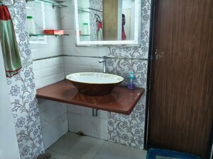 Bathroom in 3 BHK Apartment at Suansh Society, Nerul Sector 21 – for Rent