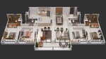 850 Sq.Ft. Apartment in Vasupujya Neco Park Central