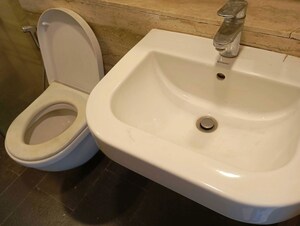 Bathroom in 1 BHK Apartment at Lodha New Cuffe Parade, Wadala – for Sale