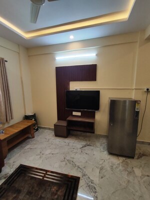 Living Room in 1 BHK Builder Floor at Koramangala – for Rent