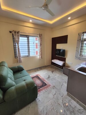 Living Room in 1 BHK Builder Floor at Koramangala – for Rent