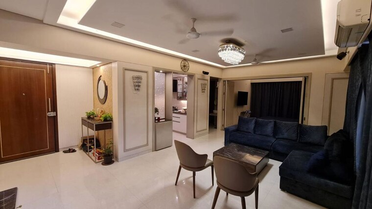 Living Room, blue-33-mayfair 2 Bedroom 920 Sq.Ft. Apartment In Balewadi Pune 10650128
