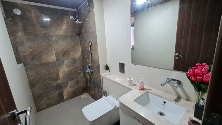 Bathroom, blue-33-mayfair 2 Bedroom 920 Sq.Ft. Apartment In Balewadi Pune 10650128
