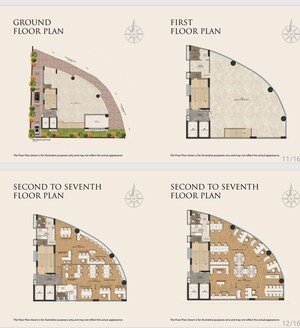 Floor Plan in  Office Space at Swamy Vivekananda Road – for Sale