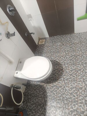 Bathroom in 2 BHK Apartment at Neelsidhi Atlantis, Nerul – for Rent