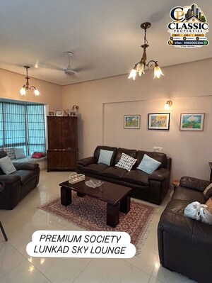 Living Room in 2 BHK Apartment at Lunkad Skylounge, Kalyani Nagar – for Rent