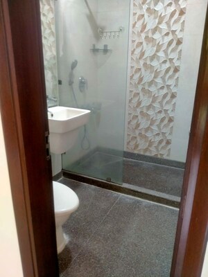 Bathroom in 3 BHK Builder Floor at Chittaranjan Park – for Sale