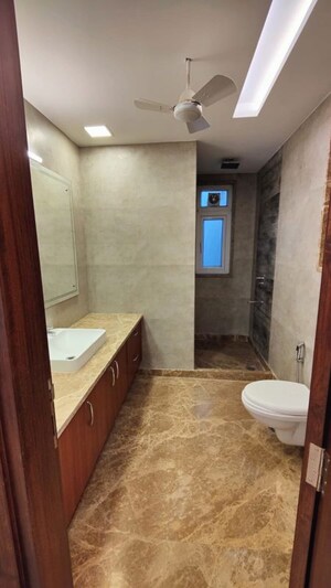 Bathroom in 4 BHK Builder Floor at Navjeevan Vihar – for Rent