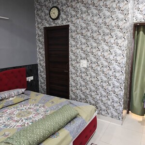 Bedroom in 2 BHK Builder Floor at MS Enclave Zirakpur, Dhakoli – for Sale