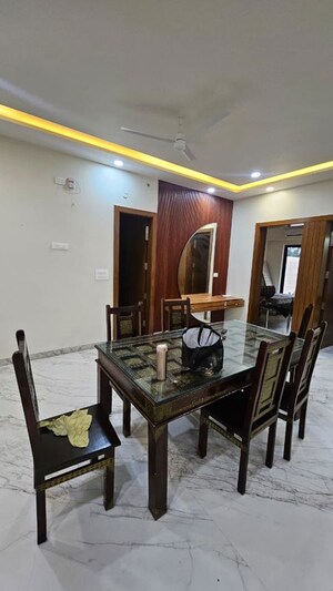 Dining area in 3 BHK Builder Floor at Aerocity – for Rent