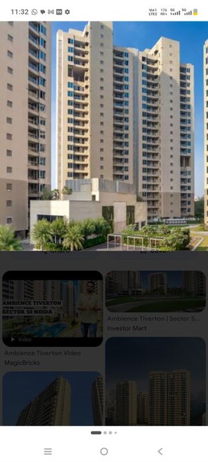 4 BHK Apartment For Rent in Ambience Tivertone, Sector 50
