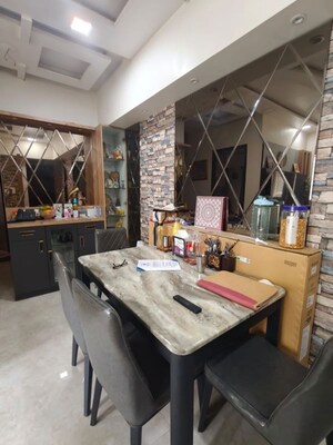 Dining area in 2 BHK Apartment at Lodha Amara, Kolshet Road – for Rent