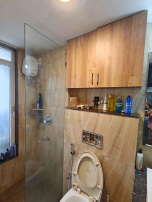Bathroom in 2 BHK Apartment at Lodha Amara, Kolshet Road – for Rent