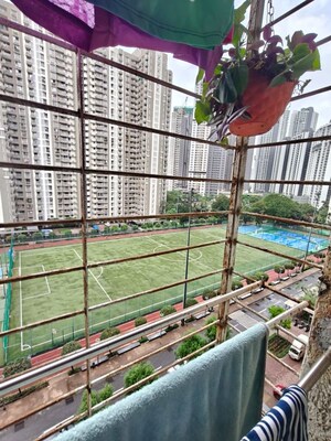 Balcony in 2 BHK Apartment at Lodha Amara, Kolshet Road – for Rent