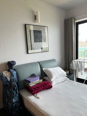 Living Room in 2 BHK Apartment at Krisumi Waterside Residences, Sector 36a – for Rent