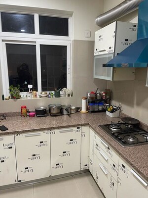 Kitchen in 4 BHK Apartment at Emaar Palm Terraces Select, Sector 66 – for Rent