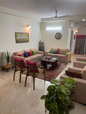 Living Room in 4 BHK Apartment at Emaar Palm Terraces Select, Sector 66 – for Rent