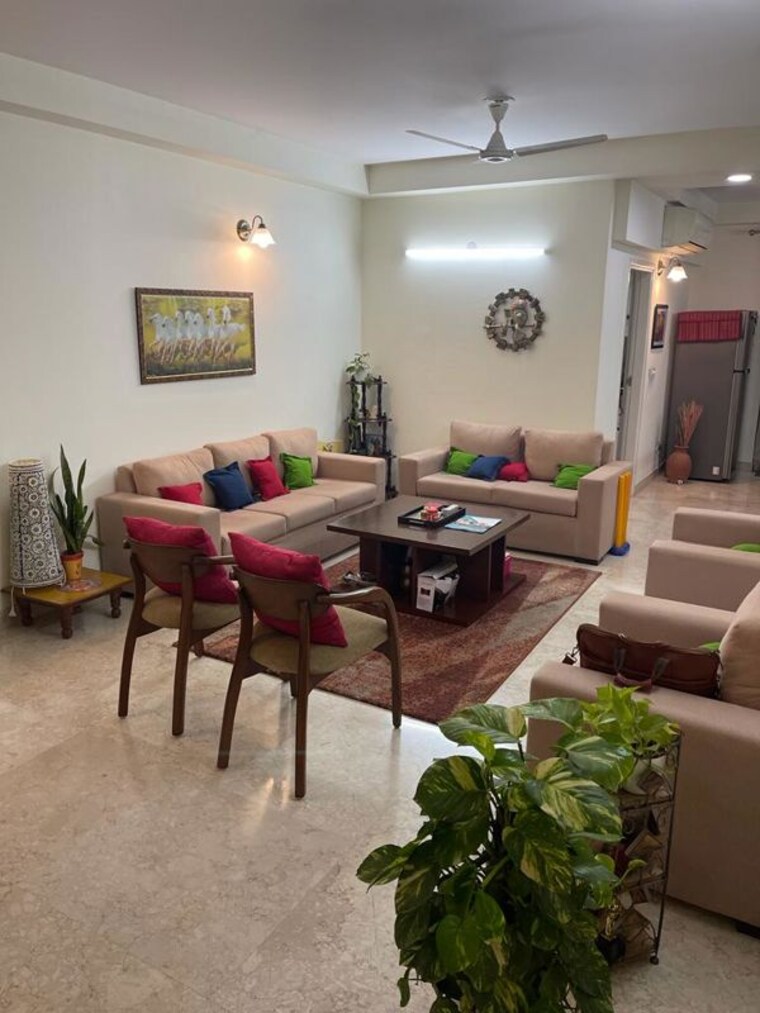 Living Room, emaar-palm-terraces-select 4 Bedroom 2410 Sq.Ft. Apartment In Sector 66 Gurgaon 10650425