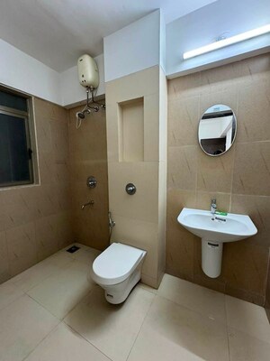 Bathroom in 3 BHK Apartment at Lodha Splendora, Ghodbunder Road – for Rent