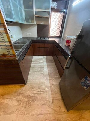 Kitchen in 3 BHK Builder Floor at East Of Kailash – for Rent