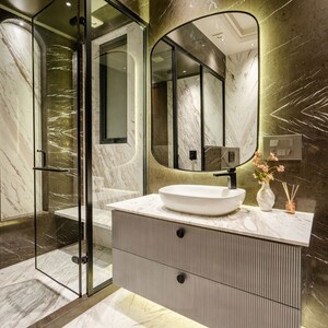 Bathroom in 4 BHK Builder Floor at Greater Kailash – for Sale