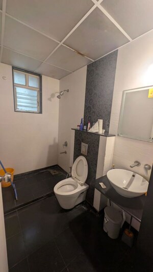Bathroom in 2 BHK Apartment at Ganga Arcadia, Kharadi – for Rent
